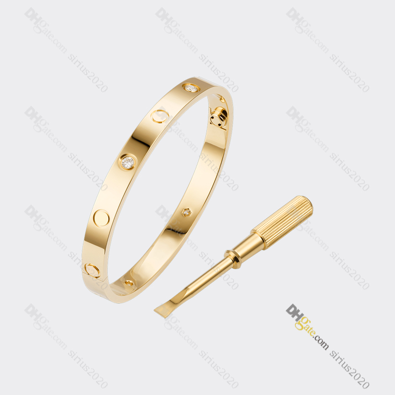 

designer bracelet classic love bracelet Titanium Steel Bracelets Gold-Plated Never Fading Non-Allergic; Gold Bracelet 4 Diamond Store/21491608