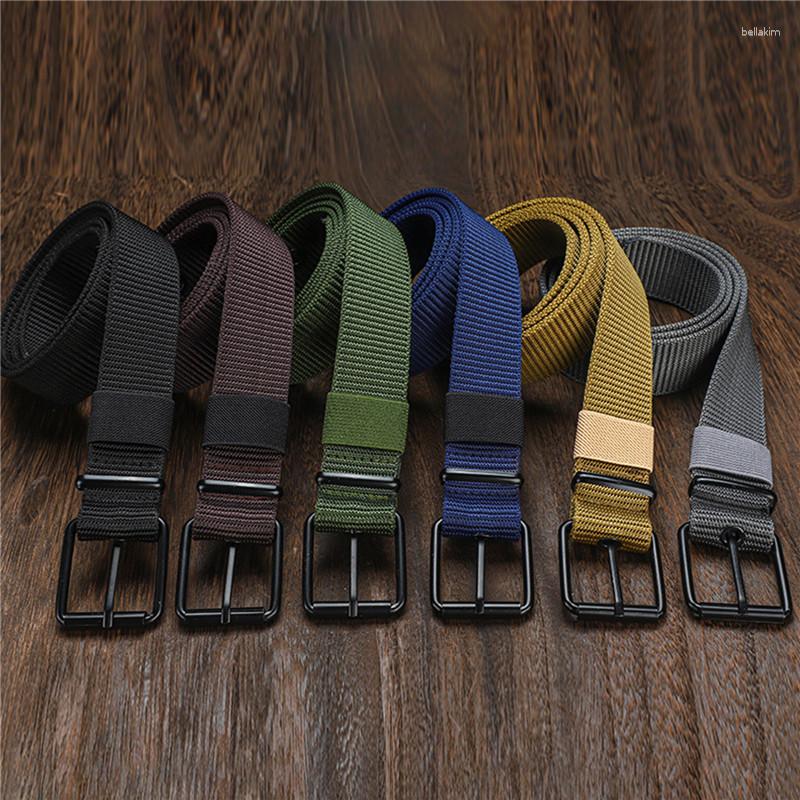 

Belts Men Army Military Canvas Nylon Webbing Tactical Belt Fashion Casual Designer Unisex High Quality Sports Strap, Green