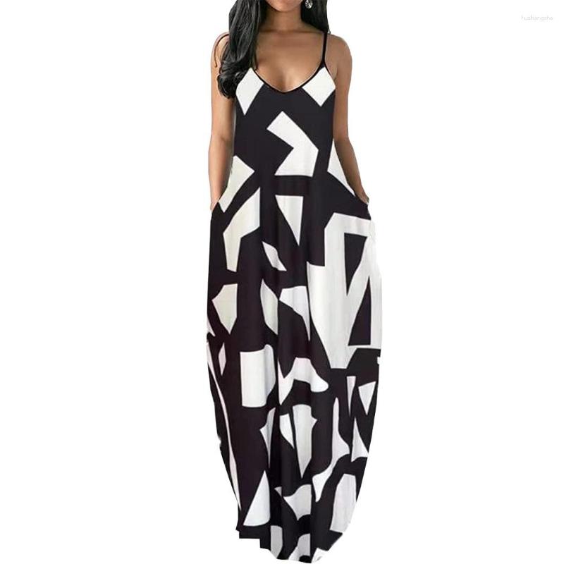 

Casual Dresses Loose Women Summer Long Dress Female Pullover Robe Girl' Streetwear Vestidos Lady' Camis Maxi