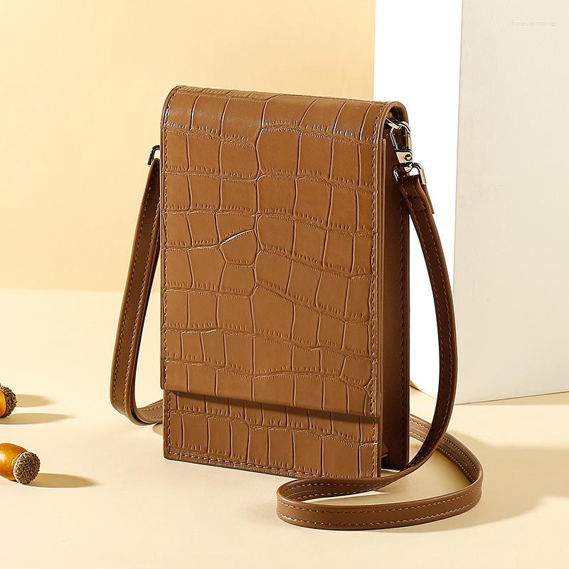 

Evening Bags For Women 2023 Fashion Handbags Women's PU Leather Phone Flap Crossbody Ladies Brand Designer Shopper Female, Black