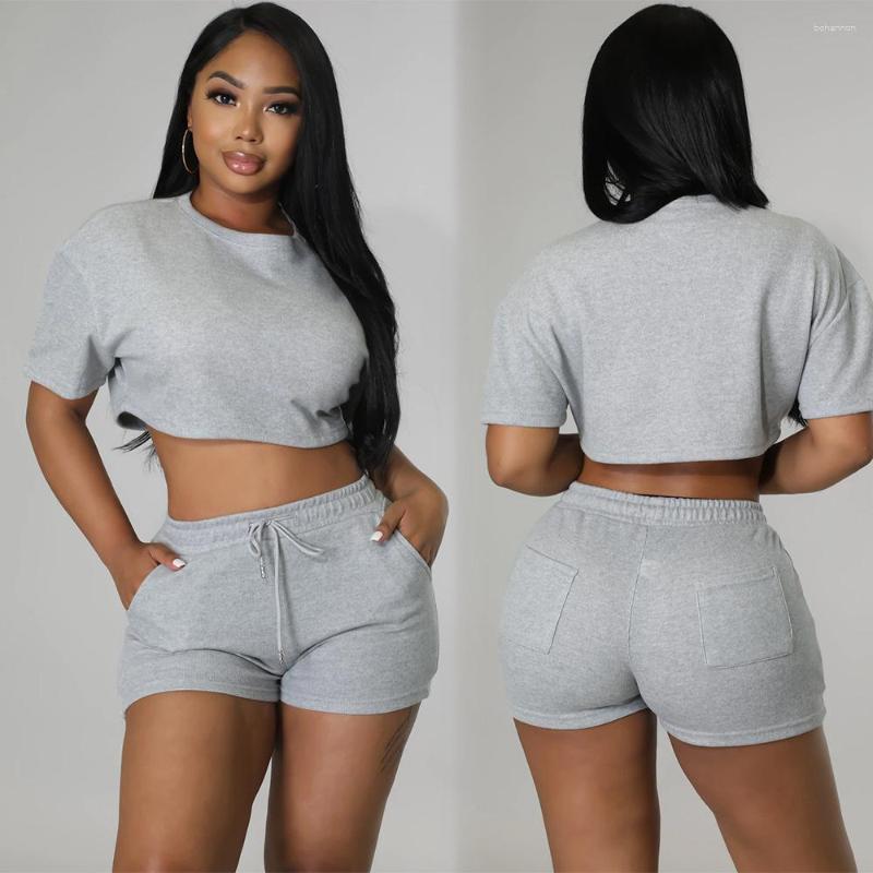 

Women' Tracksuits 2XL Women Causal Outfits 2 Piece Sets Shorts Sleeve Crop Tops High Waist Pocket Pants Summer Sports Sweatsuits, Purple