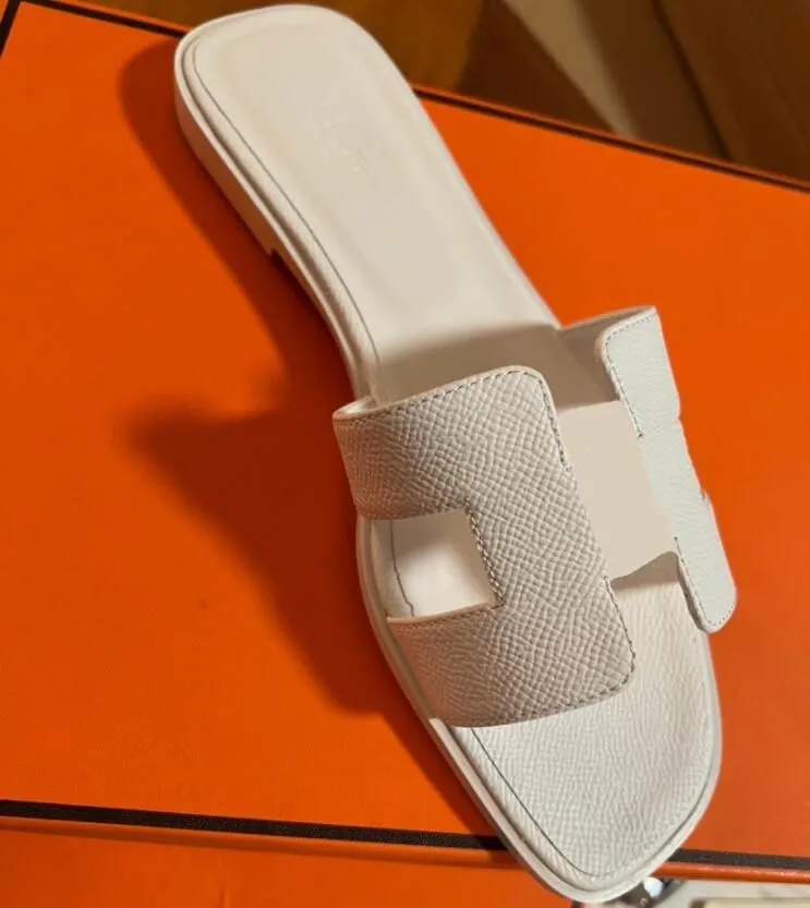 

Home Shoe Sandal High Woman 2023 Genuine Leather Orans Summer Outwear Edition h Women's Versatile Fashion 4f5g Slipper, 36