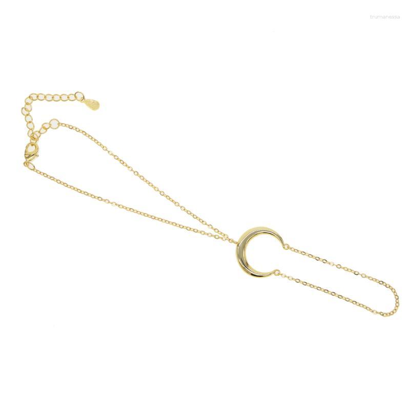 

Link Bracelets Chain Unique Gold Rose Color Moon Bracelet Charming Friend Sister Gift Jewelry 16 5cm Adjuable SizeLink Raym22