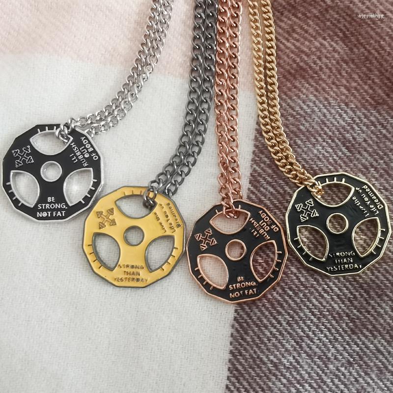 

Pendant Necklaces Dumbbell Gym Fitness Equipment Barbell Necklace For Men Domineering Muscular Leisure Sports Jewelry