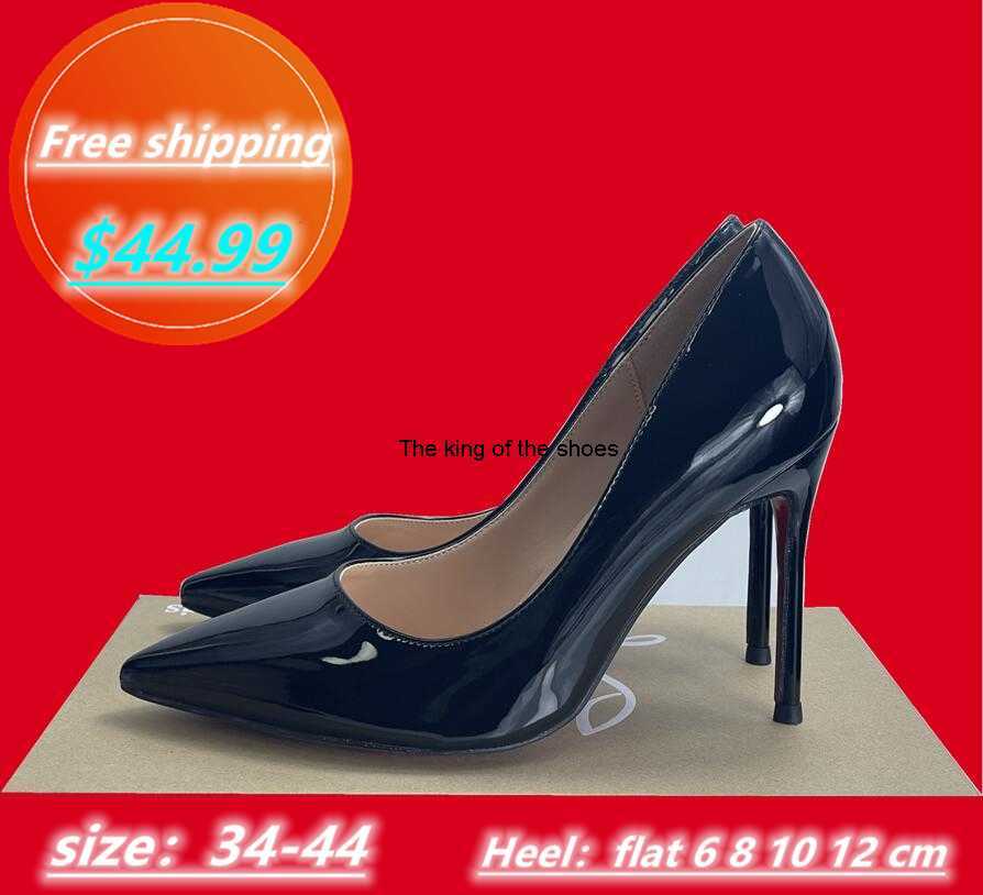 

40 Colors Dress Shoes Red High Kate Heels Bottom Luxury women Designer Back Patent leather Sandals Pointed Red toes sole 6cm 8cm 10cm 12cm heels Pumps Free shipping 777, C-30
