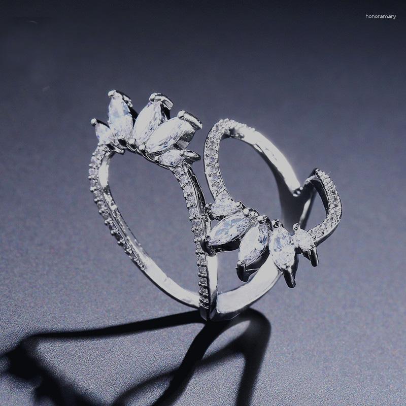 

Cluster Rings YaYI Jewelry Princess Cut Natural Moissanite Gemstones Zircon Silver Gold Color Engagement Wedding Girls Party Adjustable