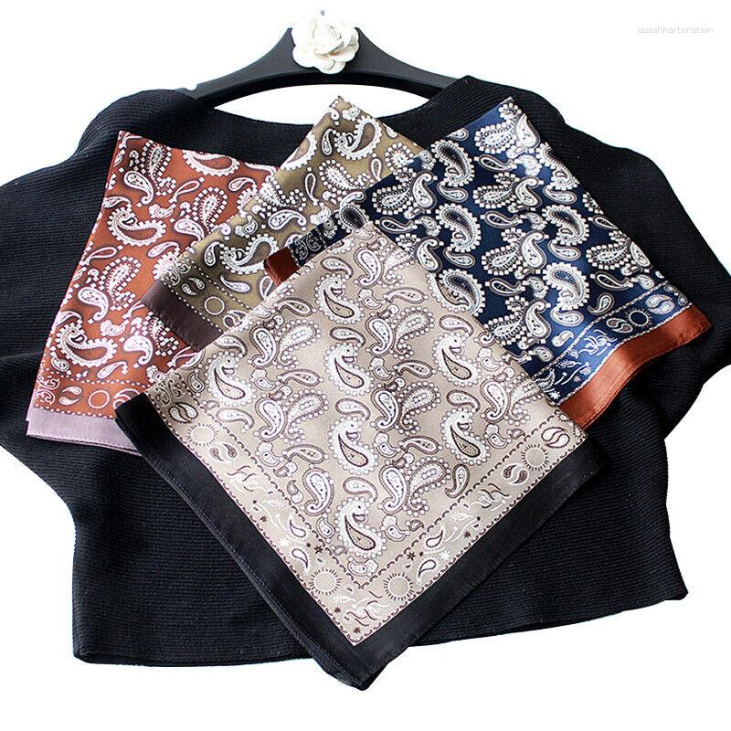 

Scarves Silk Scarf Women Fashion Boho Bohemian Tribal Style Paisley Print Kerchief Bandana Neck Hairband Turban 53 53cm