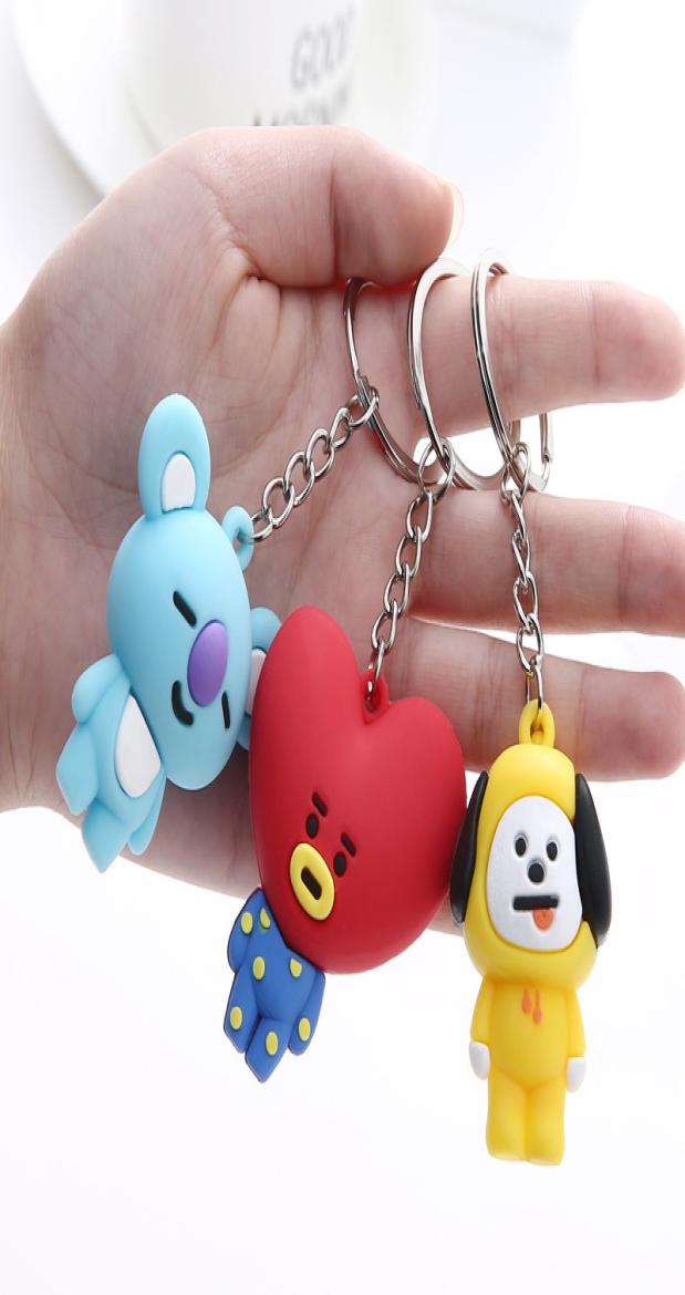 

kpop keychain bangtan boys keychain key chain ring pendant jewelry accessories korean cartoon animals rabbit keychain fans gift7277814