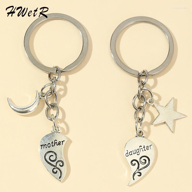 

Keychains 1 Pair Alloy Star Moon Love Heart Keychain For Couples Friendship Women Men Jewelry Gift