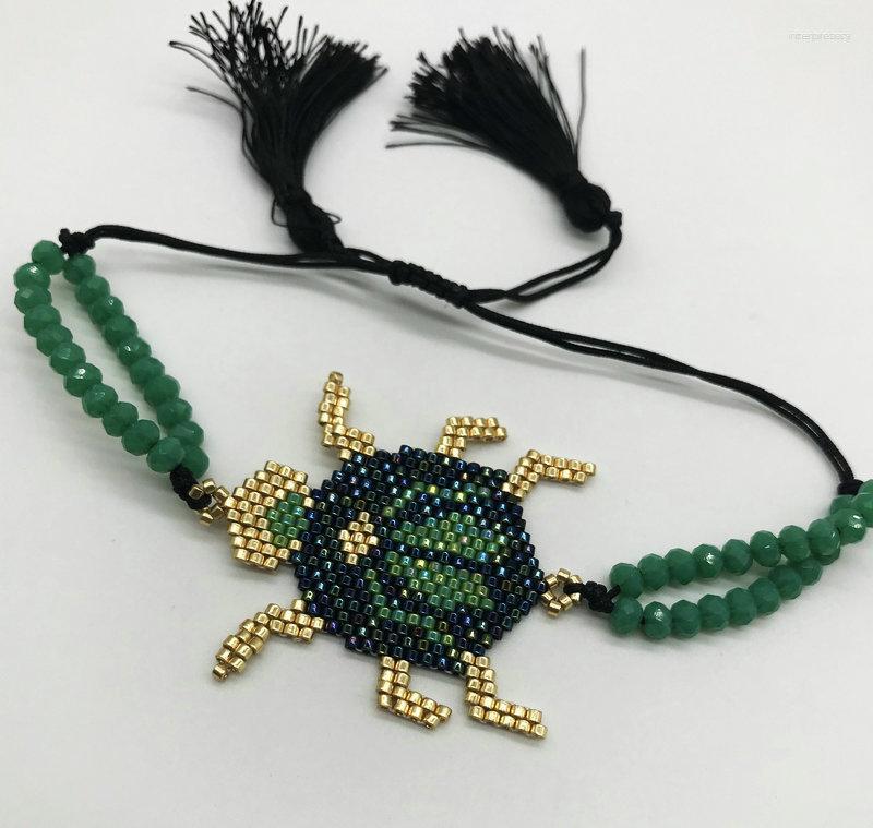 

Strand Rice Ball Bracelet Hand Woven Retro Hyperbole Versatile Animal Adjustable Simplicity Bohemia Unisex Beaded