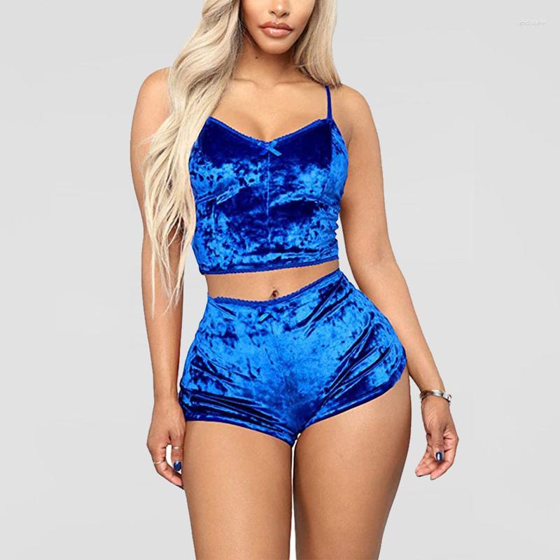 

Bras Sets Sexy Lingerie Two Pieces Bra Velvet Underwear Ladies Intimates Tops And Pants Sleepwear Clothing, Bu