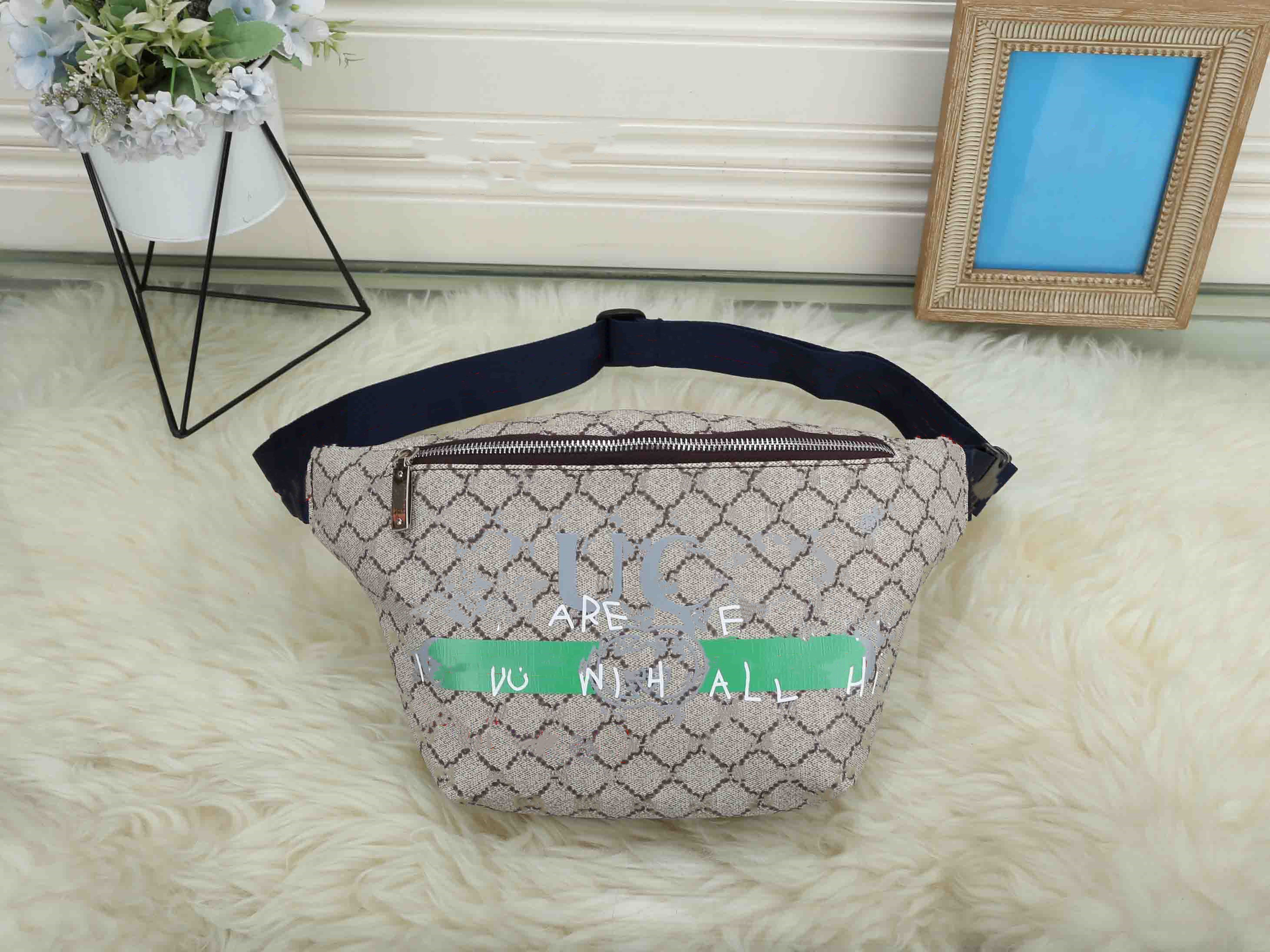 

Designer Fanny Pack Luxury Belt Bag Fashion Bum Bag Classic Women Bumbag Cross Body Waist Bags High-Capacity Purses Old Flower, #3