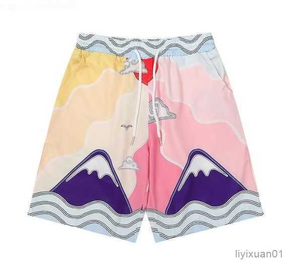 

Summer Mens T-shirts Short Sleeve Casablanc-s Printing Loose Shirts Varsity Shirt Womens Silk Top Tee Asian Size 6 RF04