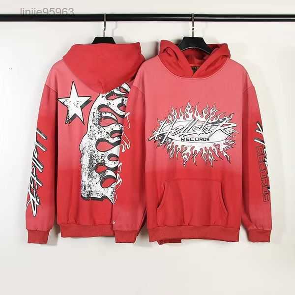 

Hoodie Men's Vintage Mud Print Loose High Street Fashion Couple Pullover 14u9i{category}, Red