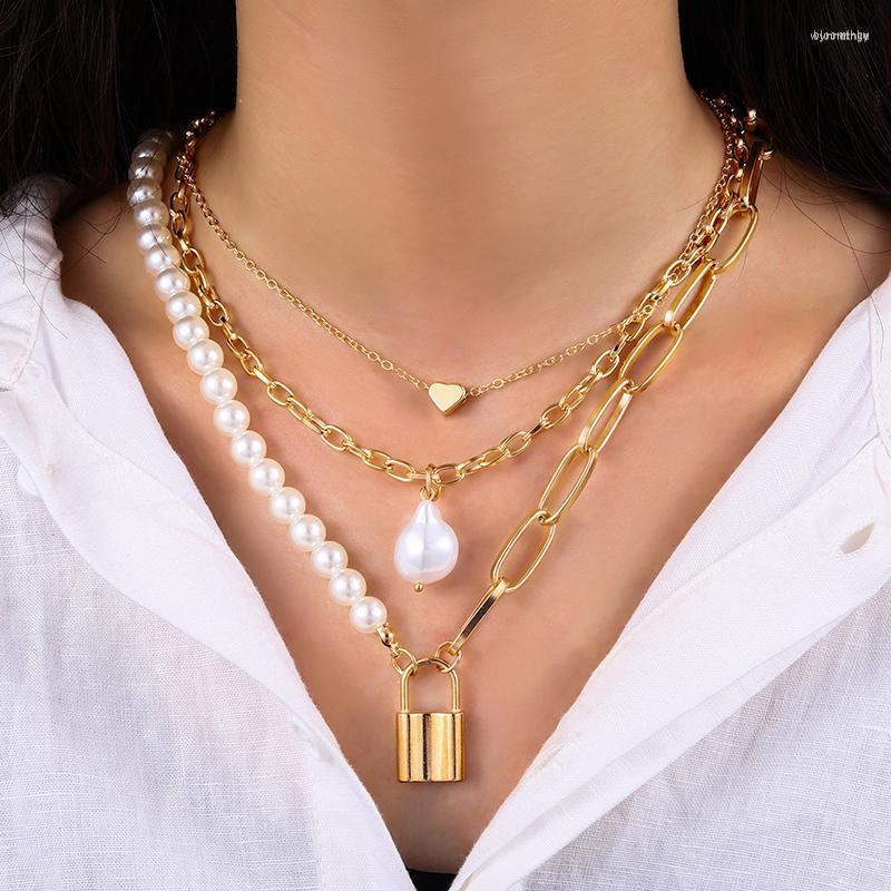 

Chains Fashion Multilayer Pearl Chain Necklaces & Pendants For Women Girls Vintage Butterfly Pendant Necklace Jewelry Accessories 2023