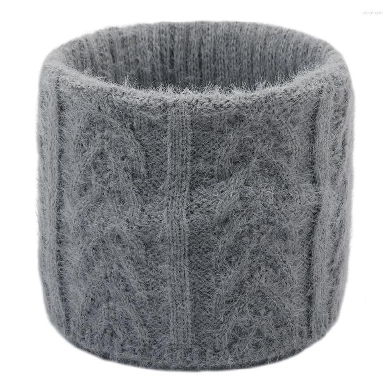 

Scarves Autumn Winter Thick Warm Scarf For Women Men Knitted Solid Color Cotton Neck Collar Boys Girls Outdoor Casual Ring Unisex