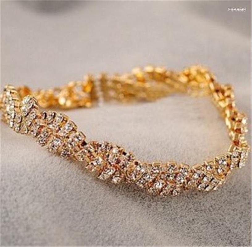 

Link Bracelets European And America Korean Jewelry Fashion Authentic Exquisite Shining Versatile Bracelet Men's Women's Spring