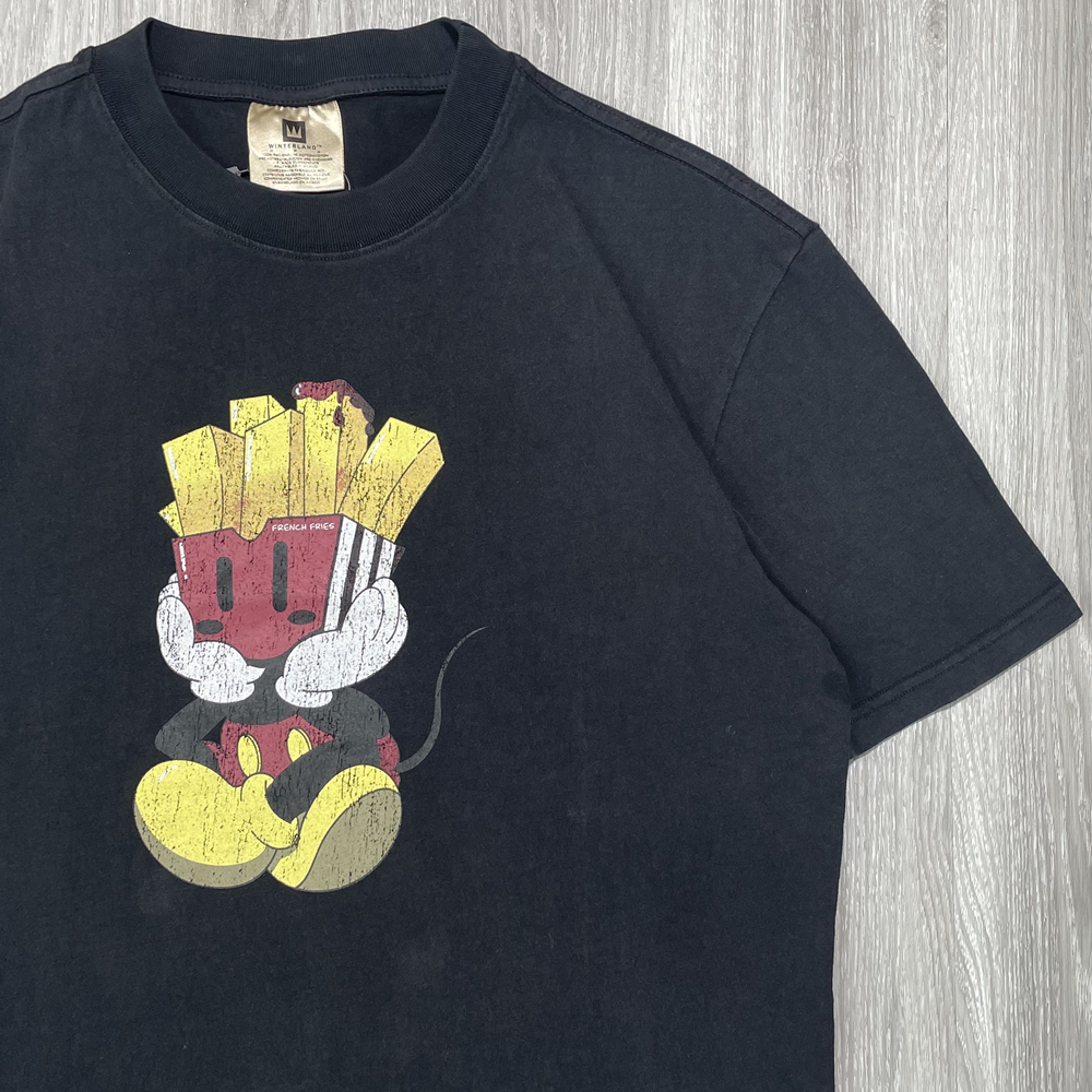 

Streetwear Fashion Vintage Cartoon Graphics Oversized Loose Tee Tops T shirt For Men, Black