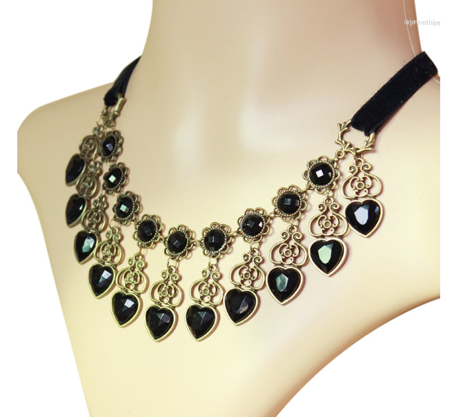 

Chains Collar Necklace Vintage Fashion Gothic Bib Costume Jewelry