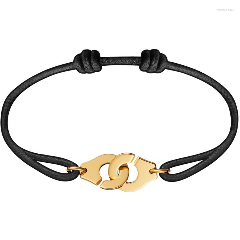 

Bangle Famous Unisex Cool Woven Handcuffs Bracelet For Women And Men Rope Bracelets Br-32 Raym22