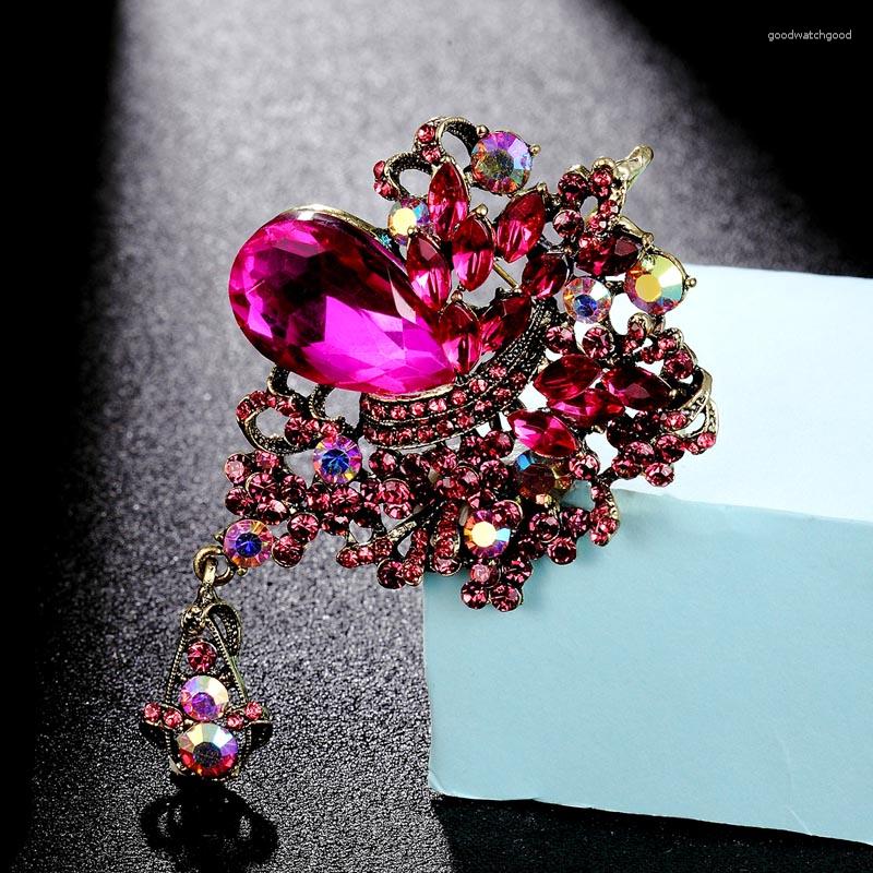 

Brooches Zlxgirl Women Flower Shape Christmas Jewelry Clothes Bijoux Scarf Pins Large Wedding Hijab And Pendant