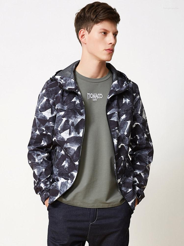 

Men' Jackets Bosideng Spring And Autumn Jacket Men' Windproof Hooded Casual Coat Trend Fashion B80516023, 9445