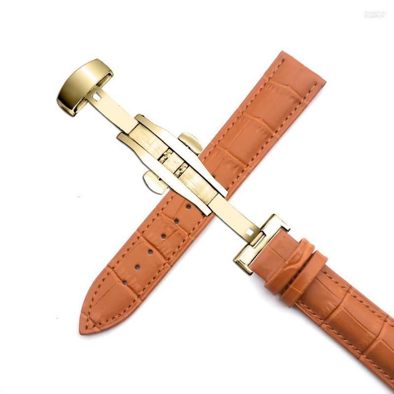 

Watch Bands Genuine Leather Strap 18mm 19mm 20mm 21mm 22mm 24mm Cowhide Universal Band Alligator Grain