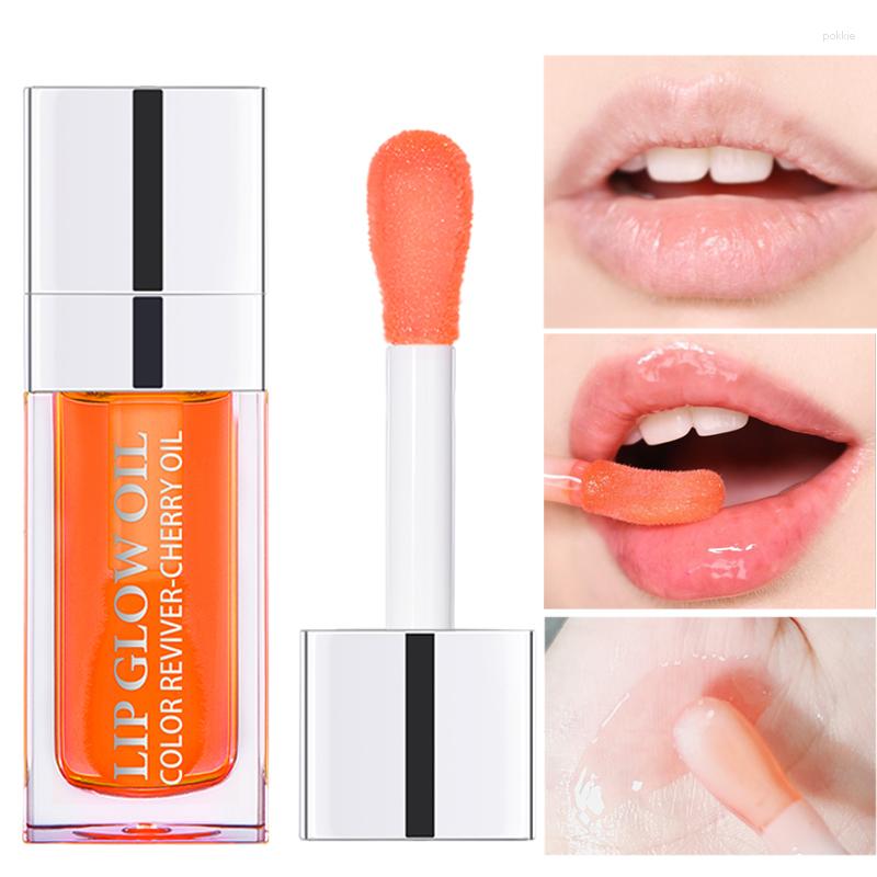 

Lip Gloss 5 Colors Jelly Color Changing Plumping Moisturizing Light Plump Nourishing Glow Oil Transparent, 004