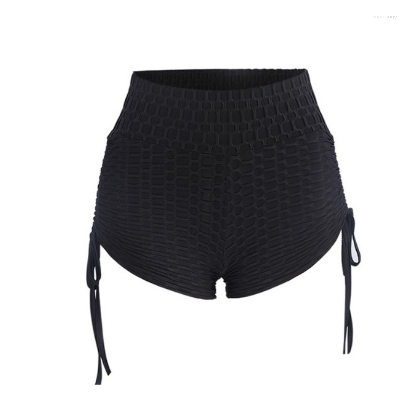 

Women' Shorts Yoga High -waist Bubbles Bubble Pants Lifted Buttocks Sports Women For, Black
