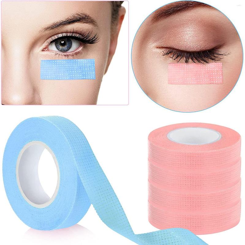 

Makeup Brushes 5 Rolls Eyelash Extension Lint Breathable Non-woven Cloth Adhesive Tape Under Eye Paper For False Lashes Patch Tools