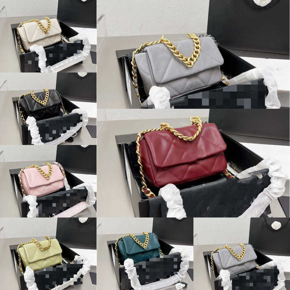 

Purses crossbody wallte Fragrance 2023 Leisure Cowhide Large Lattice 19cm Series Small Mini Leather Ling Bags Fashion Chain Women Designer Bag, Wine