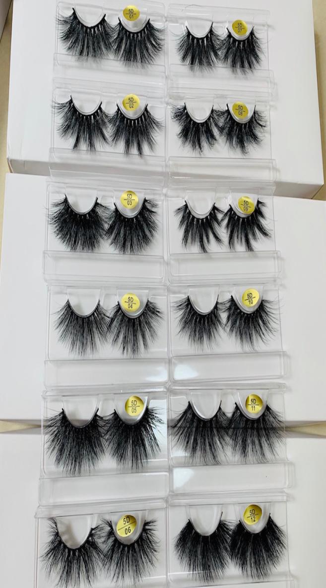 

25mm long 3D mink hair false eyelashes to make eyelash lengthening version by hand 6848660