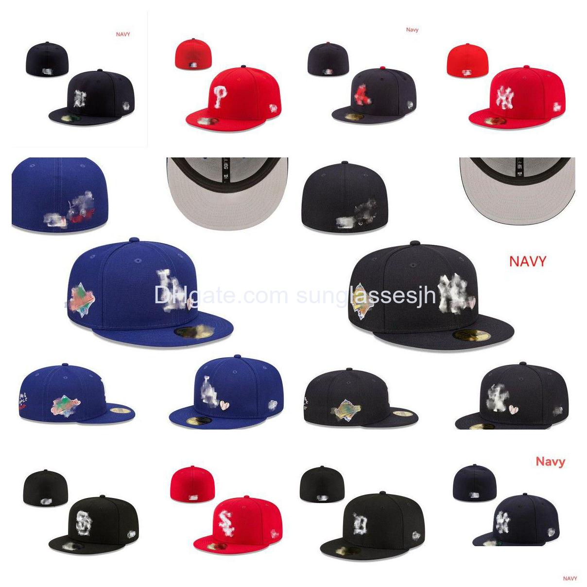 

Ball Caps Athletic Fitted Hats Snapbacks Hat Adjustable Football All Team Logo Fashion Sports Embroidery Cotton Closed Fisherman Bea Dhmqw, As show