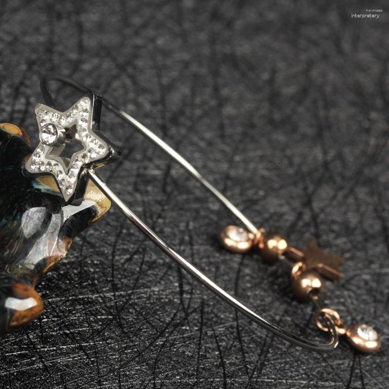 

Bangle Blink Pentagram Bracelet Chain Pendant Five Stars Women Jewelry 2023 Drop