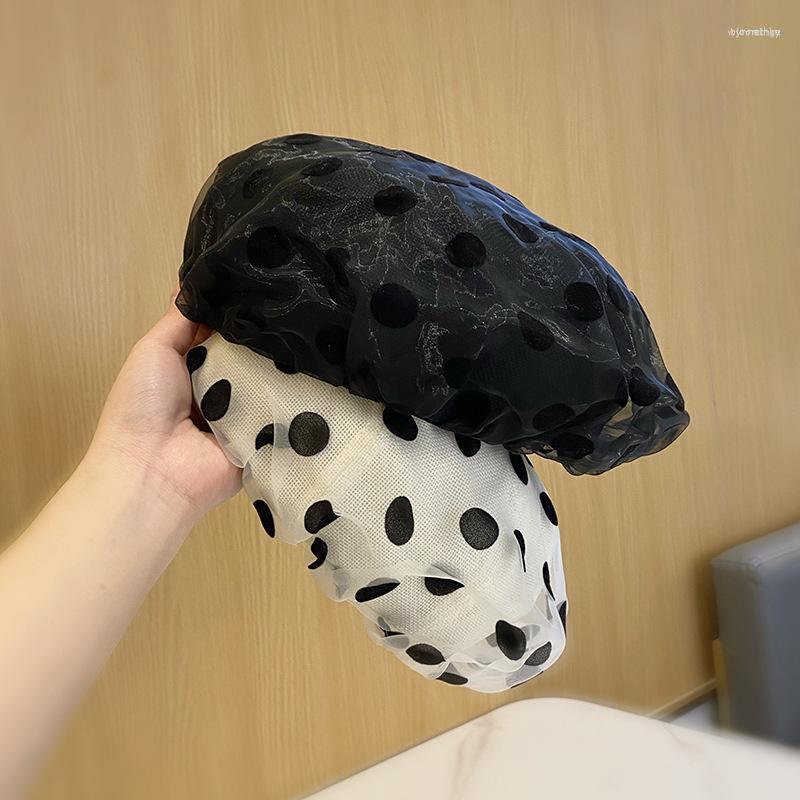 

Berets Mesh Hats For Women Summer Thin Breathe Vintage Artist Painter Hat French Military Caps Street Girls Octagonal Beret, White