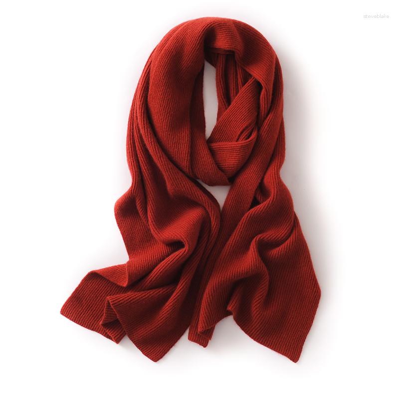 

Scarves 2023 Cashmere Draw Strip Scarf Female Autumn And Winter Fashion Warm Comfortable High-grade Solid Color Dual-use Shawl