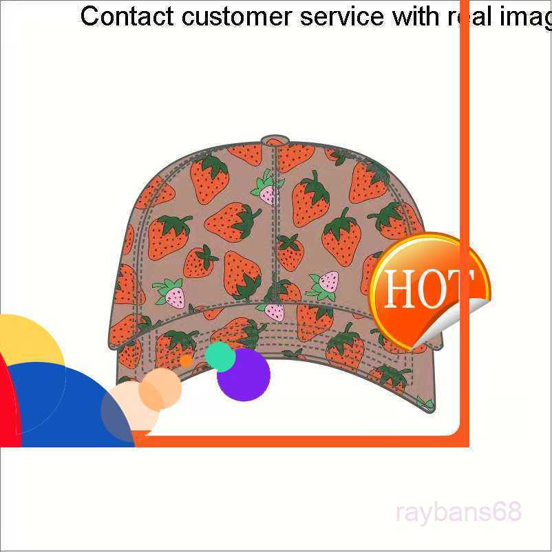 

81ty Strawberry Baseball Caps Man's Cotton Cactus Classic Letter Ball Summer Women Sun Hats Outdoor Adjustable Snapback Cap133344783