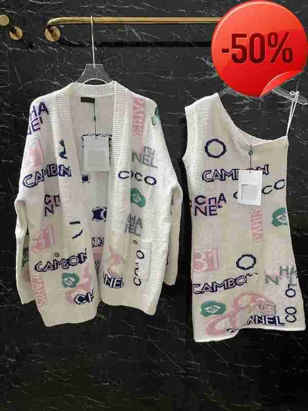 

Women' Sweaters Designer Fashion Luxury Brand Winter Contrast Embroid Patchwork Long Sleeve Cardigans Women Design Buttons Pockets Vintage Sweater, Cardigan11