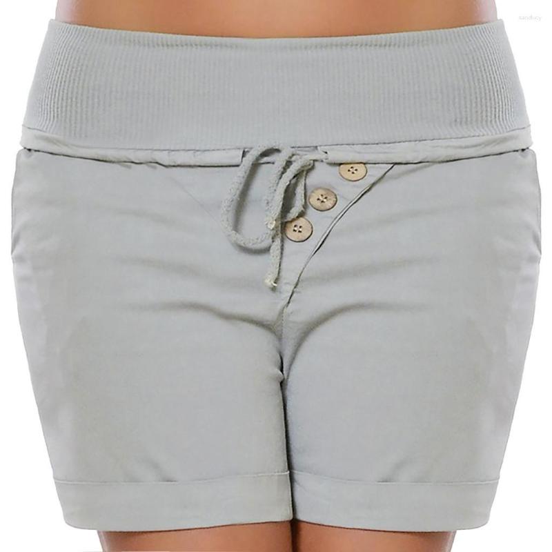 

Women's Shorts Women's Fashion Summer Pants High Waist Bandage Trousers, Beige
