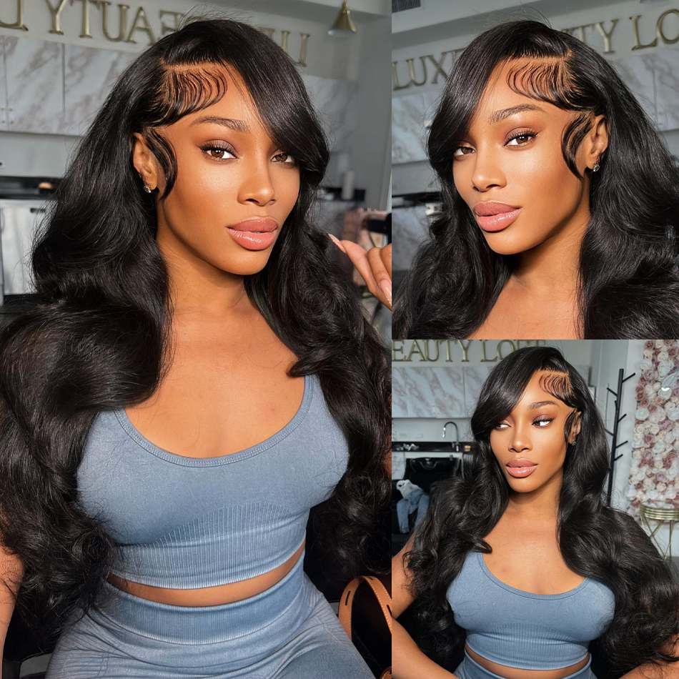 

Body Wave Lace Front Wig 13x4 Lace Frontal Wig Hd Transparent Wig Brazilian Human Hair Wigs For Black Women Remy, Natural color