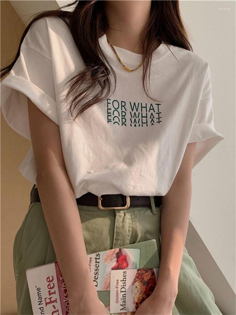 

Women's T Shirts Alien Kitty Summer Letter Printed T-Shirts Women Chic Gentle Half Sleeve Fashion Casual 2023 Office Lady All Match Tees, Beige