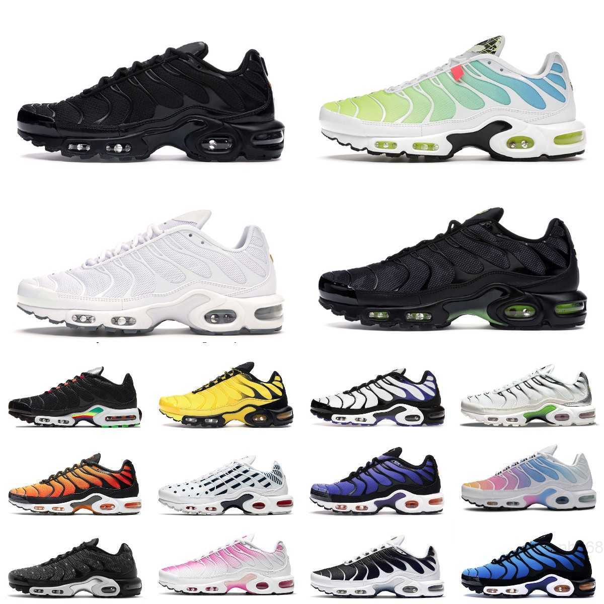 

2023 NEW tn plus mens running shoes fahsion men women Spider Web Fresh Perspective Black Grey Orange Green tns womens outdoor sports sneakers 36-45, T038-36-39
