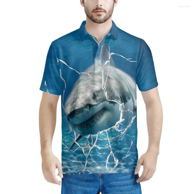 

Men's Polos Carcharodon Carcharias Smashes Glass Pattern Top Grade Summer Mens Polo Shirts With Short Sleeve Casual Fashions Clothing 2023, Hdrb01637hdfs063