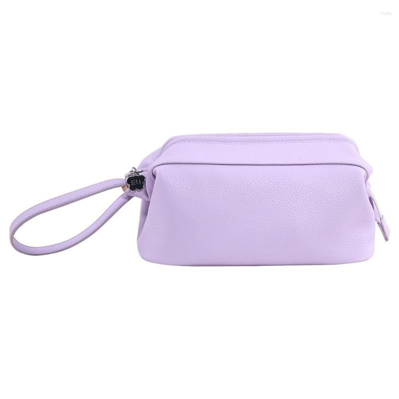 

Cosmetic Bags PU Leather Makeup Case Pouch Large Capacity Beauty Bag Portable Multifunction Fashion Waterproof Zipper For Swimming Fitness, Picture shown