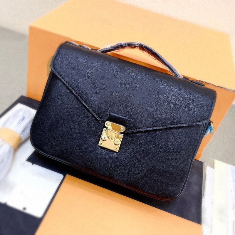 

Luxury Metis Bag Handbag Shoulder Pochette Messenger Bags Handbags Purse Women Wallets black embossed wild at heart pink flower Z7Pd#, Brown