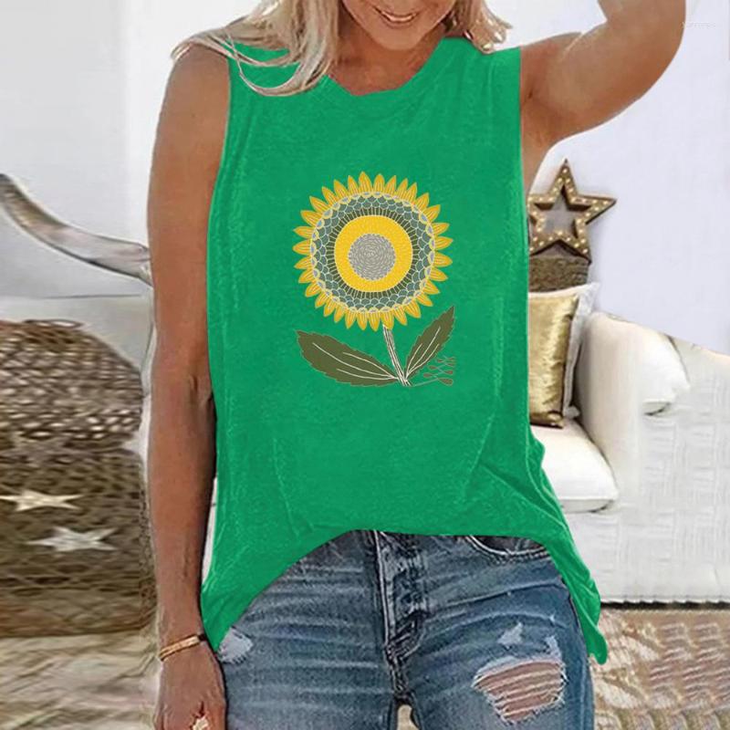 

Women's Tanks Sunflowers Floral 3D Print Tank Top Woman Sleeveless Vest Streetwear Women O-Neck Off Shoulder Camisole Female Harajuku, Fkf66c2023061a3