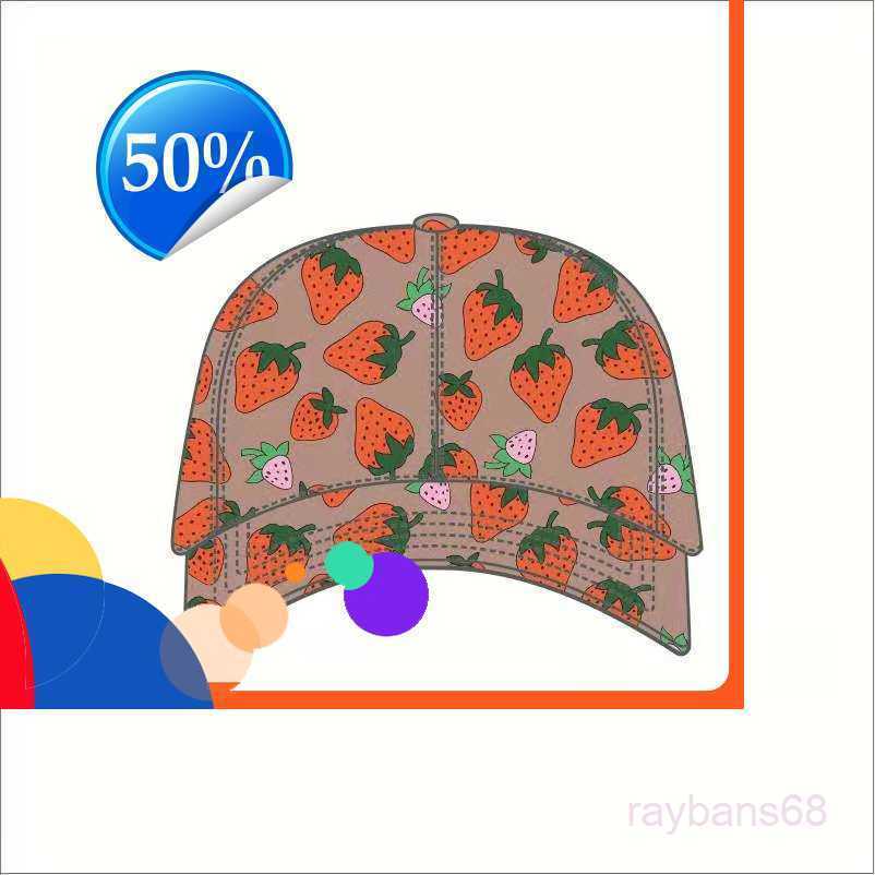 

8ity Strawberry Baseball Caps Man's Cotton Cactus Classic Letter Ball Summer Women Sun Hats Outdoor Adjustable Snapback Cap133383
