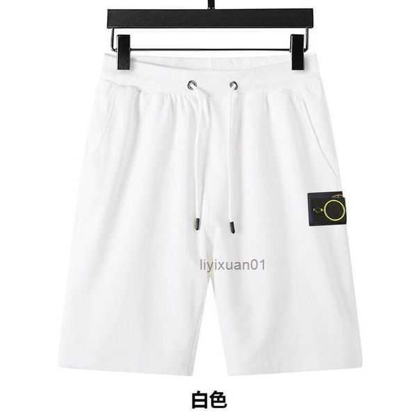 

2023 Top Material Beach Stone Shorts Men's Retro Island Sports Pants Pure Cotton Blue Short Tie Women Embroidery Summer Street Hot Five-point 4 96BG, Pink
