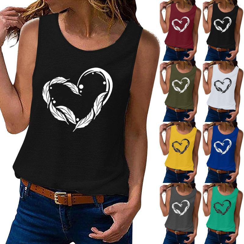 

Women's Tanks Women Sleeveless Summer Tops Tank Top Cute Flower Bouquet Graphic Casual Vacation Shirt, Dark gray