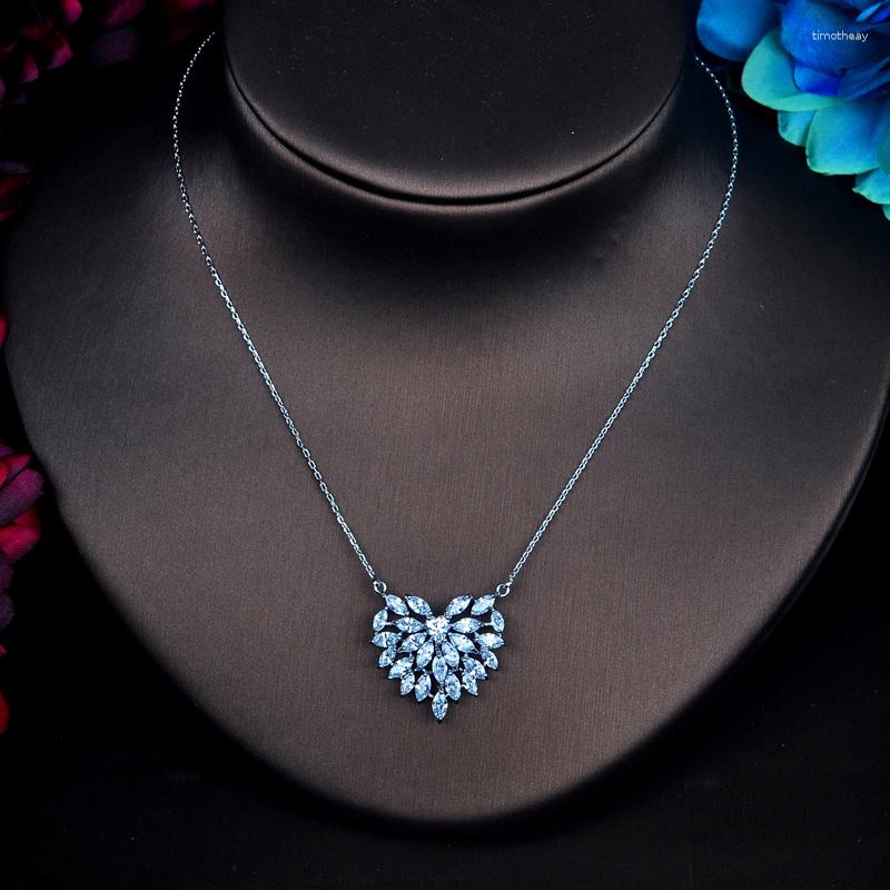 

Necklace Earrings Set Fashion Beautiful Shape Cubic Zirconia For Women Bride Wedding Accessories Wholesale N-501, Picture shown